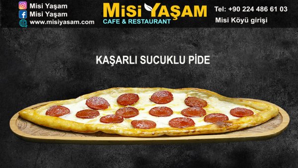Kaşarlı Sucuklu Pide