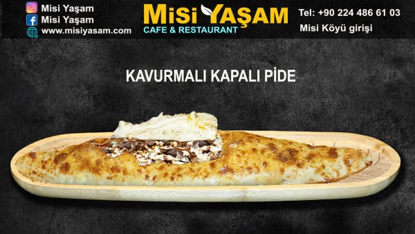 Kavurmalı Kaşarlı Kapalı Pide