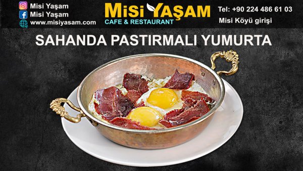 Sahanda Pastırmalı Yumurta